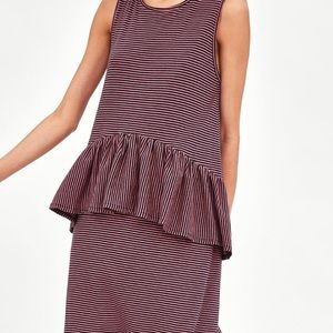 Zara frilly striped dress